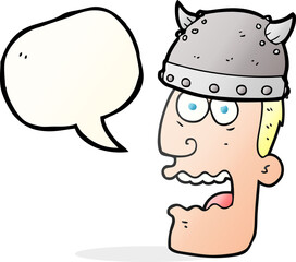 speech bubble cartoon screaming warrior man