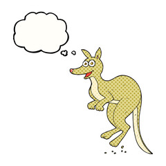 thought bubble cartoon kangaroo