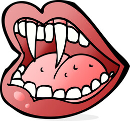 cartoon vampire mouth