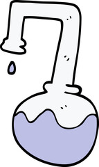 cartoon doodle science experiment