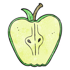 textured cartoon apple