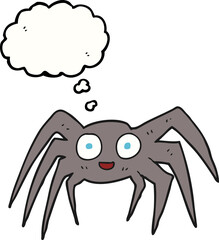 thought bubble cartoon spider