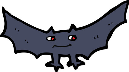 cartoon spooky vampire bat