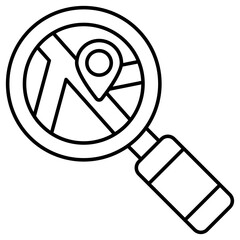 An icon design of search location 