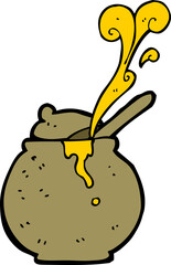 cartoon honey pot