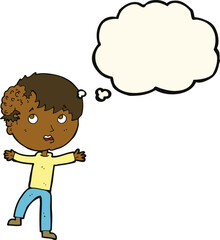 cartoon medical emergency with thought bubble