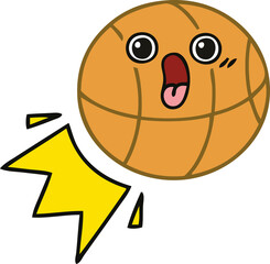 cute cartoon basketball