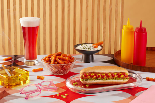 Table for one - hot dog