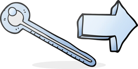cartoon thermometer