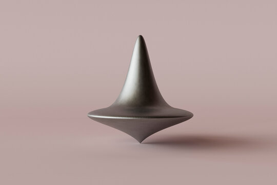 Spinning top. 3D render