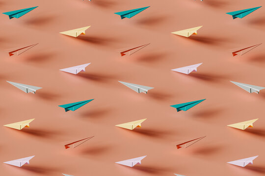 pattern of many paper planes