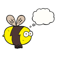 thought bubble cartoon bee