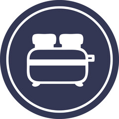 burnt toast circular icon