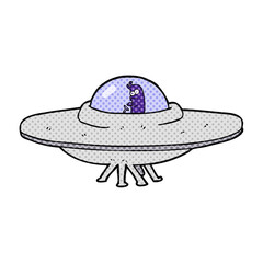 cartoon flying saucer