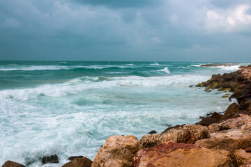 Fototapeta na wymiar The Perfect Escape: Tel Aviv Beautiful Beach Getaway
