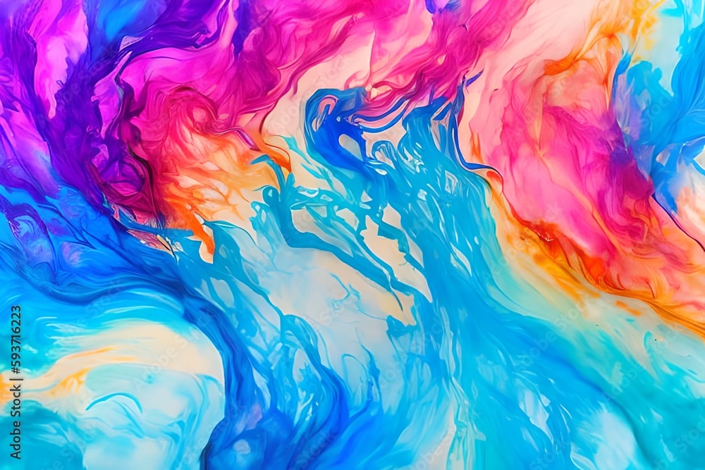 Poster marble ink abstract art from exquisite original painting for abstract background . painting was pain