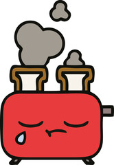 cute cartoon of a toaster