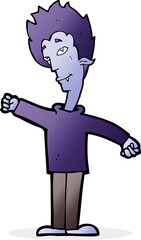 cartoon vampire man