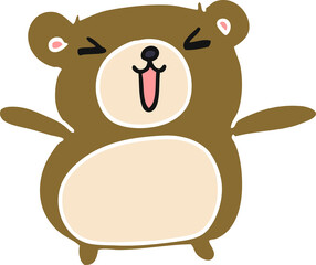 cartoon kawaii cute teddy bear