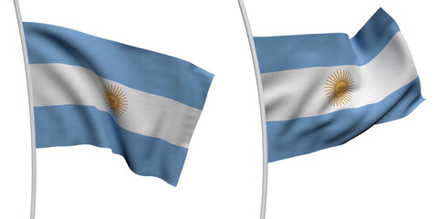 Argentin Two Model ALPHA BACKROUND Flag