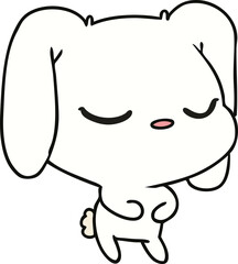 cartoon of cute kawaii bunny