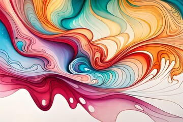 Marble ink abstract art from exquisite original painting for abstract background . Painting was painted on high quality paper texture to create smooth marble background pattern of ombre alcohol ink