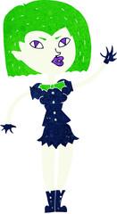 cartoon pretty vampire girl