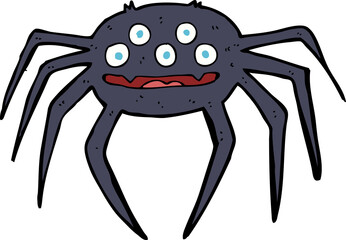 cartoon halloween spider