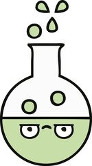 cute cartoon test tube