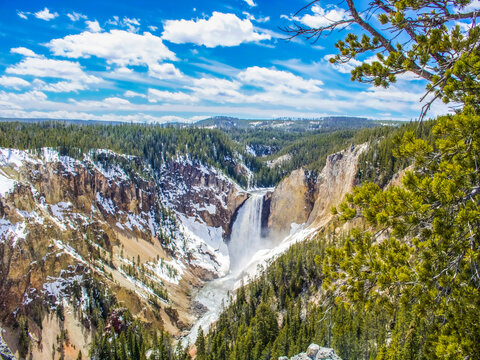 Grand Canyon of Yellowstone Waterfall