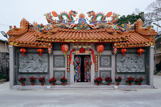 Detail of ancient Chinese ancient temple