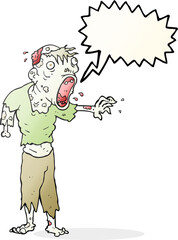 speech bubble cartoon zombie