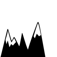 mountain landscape silouette