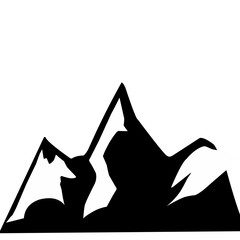 mountain landscape silouette