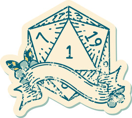 natural one d20 dice roll illustration