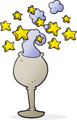 cartoon magic goblet