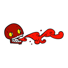 cartoon gross skull