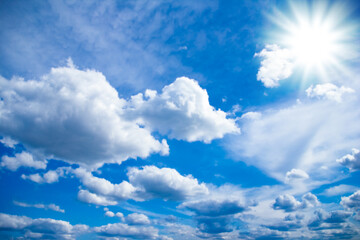 Fototapeta premium A beautiful sky clouds in nature in an atmosphere of clean air