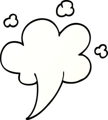 cartoon doodle gust of air
