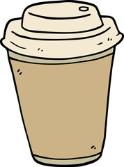 cartoon takeout coffee cup