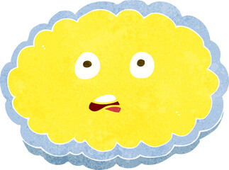 shocked cartoon cloud face