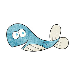 textured cartoon whale