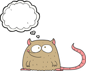 thought bubble cartoon mouse