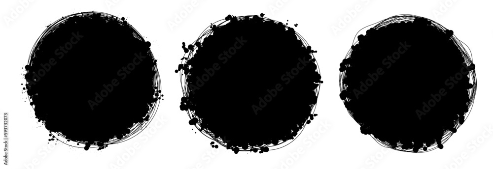 Poster set of 40 blob shapes. collection of abstract vector stains for your design. different drops in mode