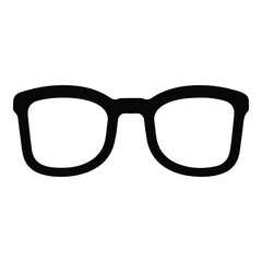 Fototapeta premium Glasses Flat Icon Isolated On White Background