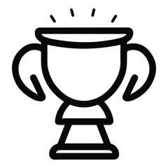 Winner Cup Flat Icon Isolated On White Background