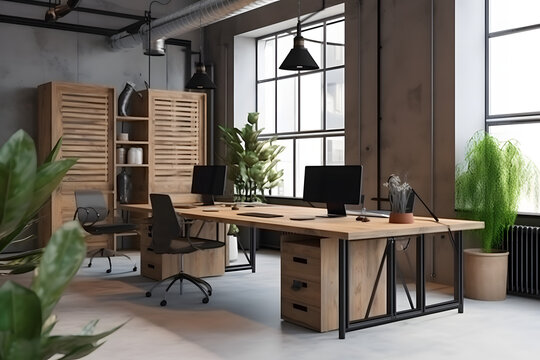 Modern Office Interior, Contemporary Designed Workspace