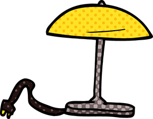 cartoon doodle lamp