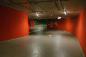 Entrance to underground parking