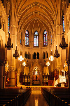 beautiful Gothic Cathedral, interior